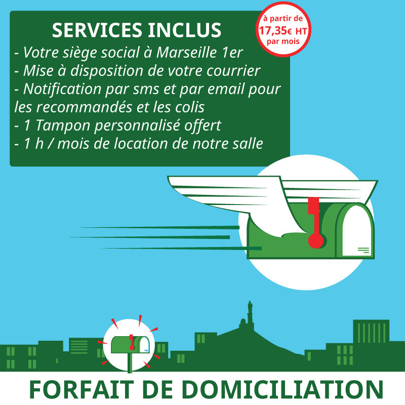 Domiciliation d'entreprises et d'associations à Marseille 1er