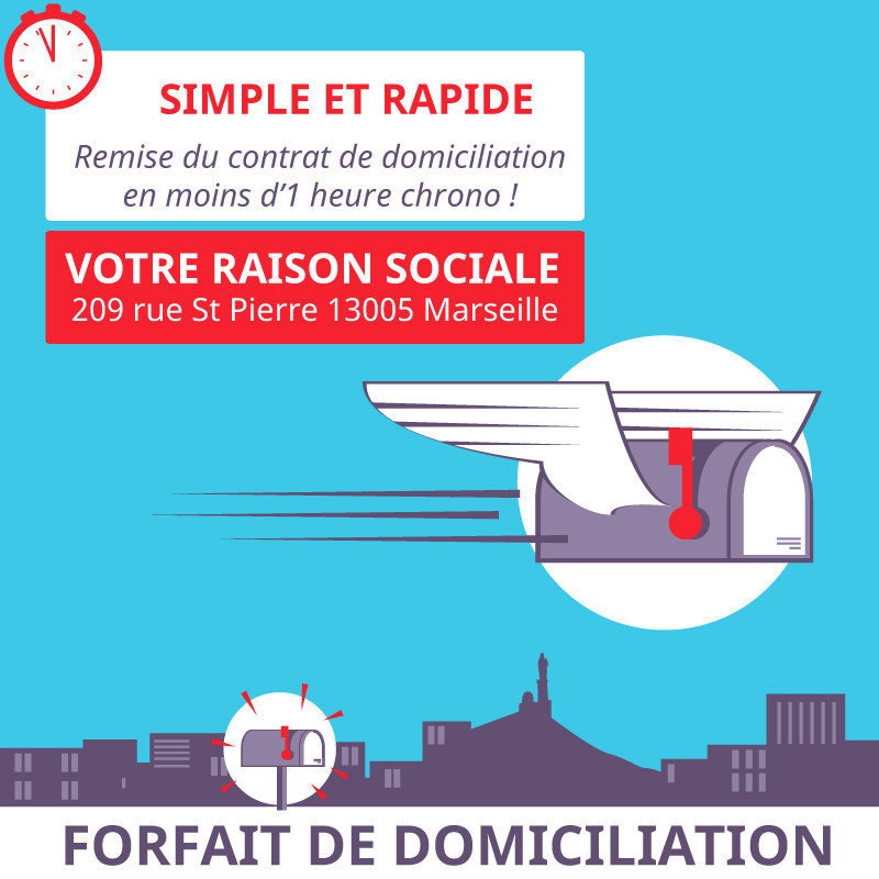 Domiciliation d'entreprises et d'associations à Marseille 5ème